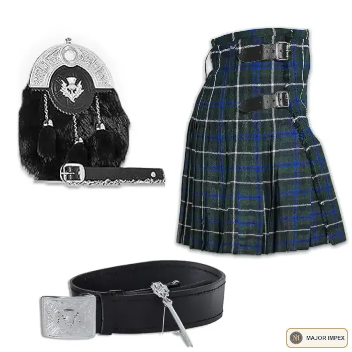 Blue Douglas — 5-yard kilt set