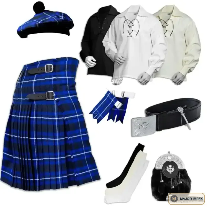 SCOTTISH BLUE from the Major Impex Kilt set range