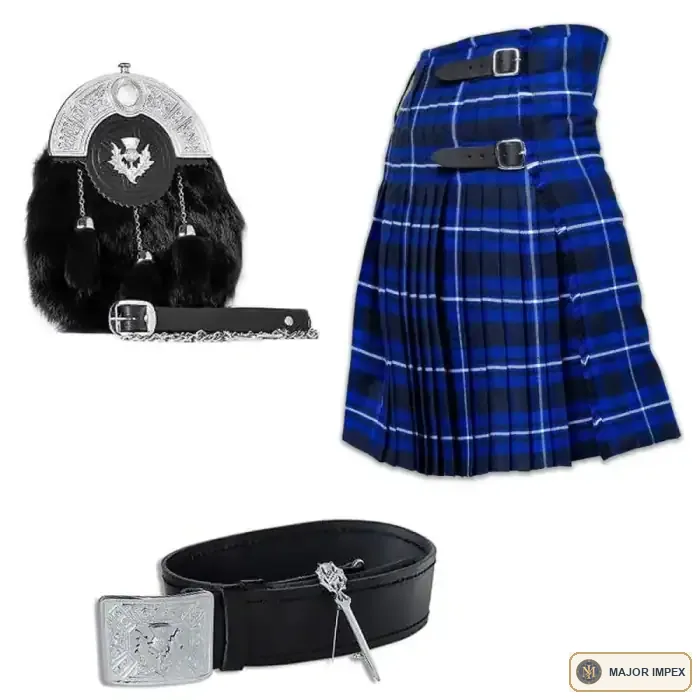 SCOTTISH BLUE — 5-yard kilt set