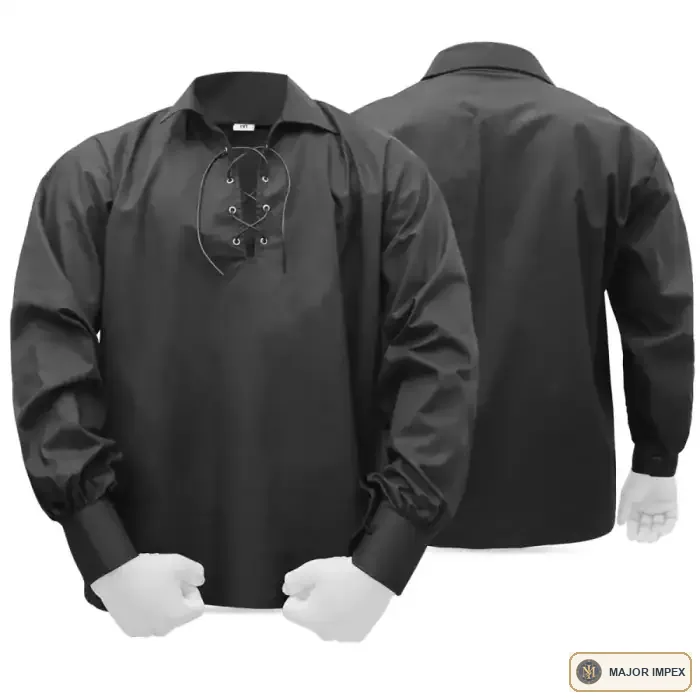 Black from the Major Impex Jacobite Shirts range