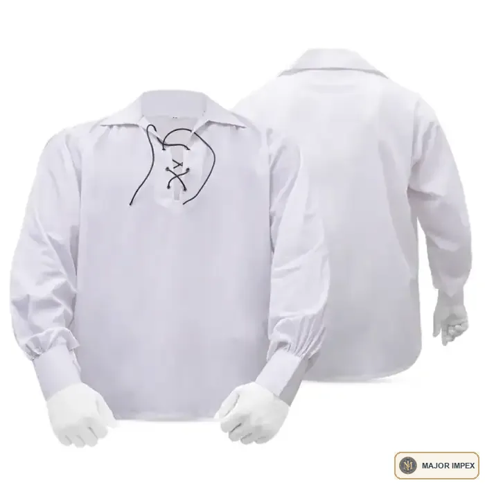 White from the Major Impex Jacobite Shirts range